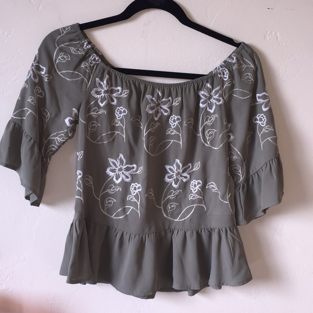 Off the shoulder bohemian blouse